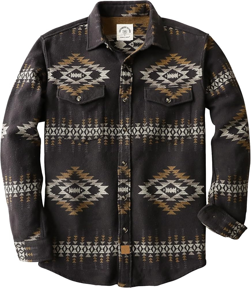 Dubinik® Mens Flannel Shirt Long Sleeve Button Down Plaid All Cotton Soft Brushed Flannel Shirt ... | Amazon (US)