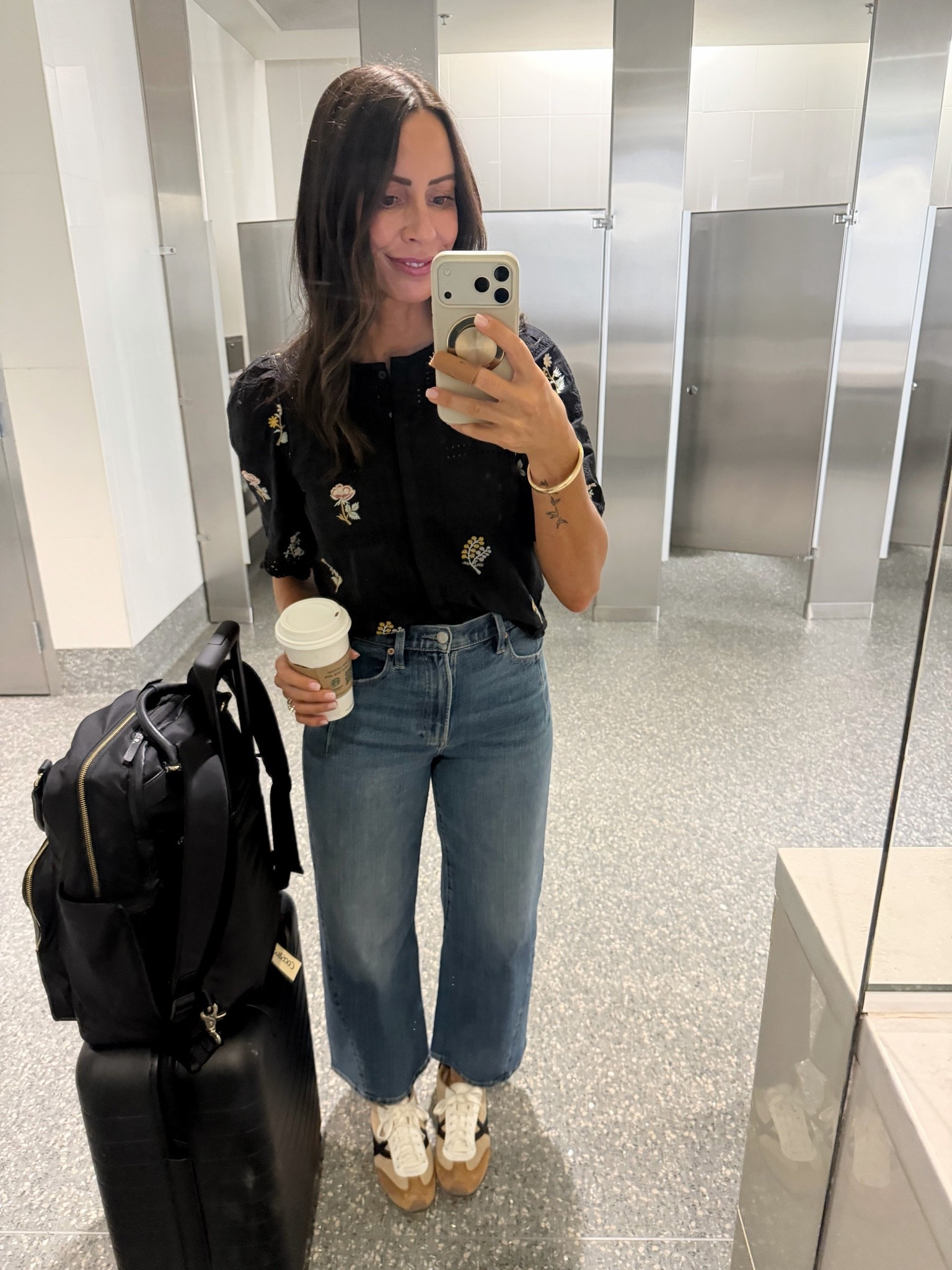 Travel day to #ltkcon - sezane too, away luggage, lo &  bag, pistola jeans

#LTKCon #LTKdayinmylife #LTKTravel