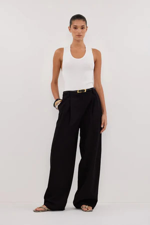 EDEN BLACK TAILORED PANT | DISSH