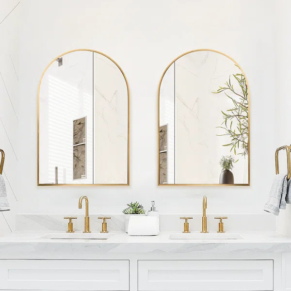 Lilaram Metal Arch Wall Mirror | Wayfair North America