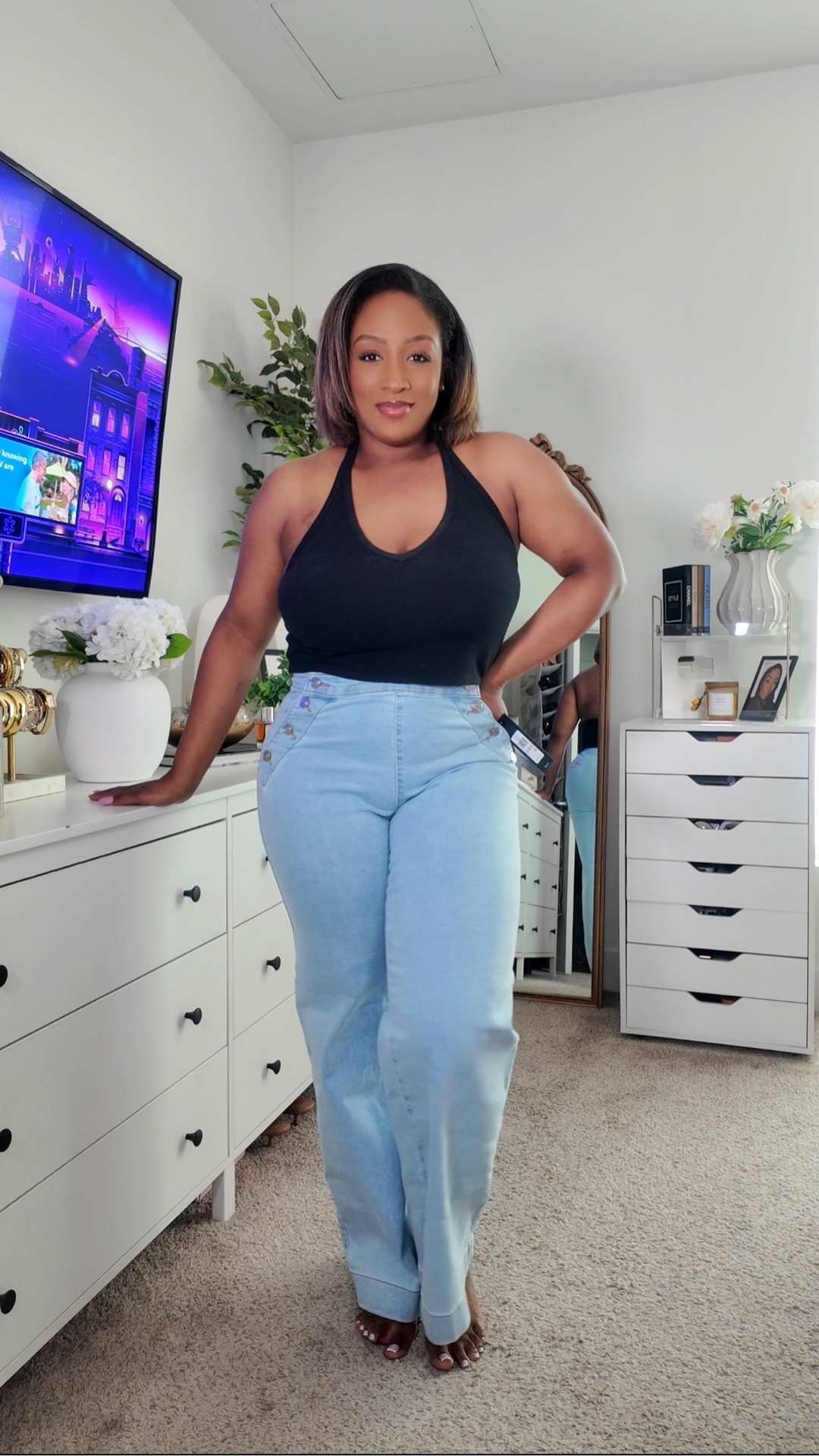 I found the BEST jeans at Macy’s 👖✨ flattering, comfortable, and they fit my curves so nicely… I had to share🫶🏾

#LTKMidsize #LTKootd #LTKmomlife
