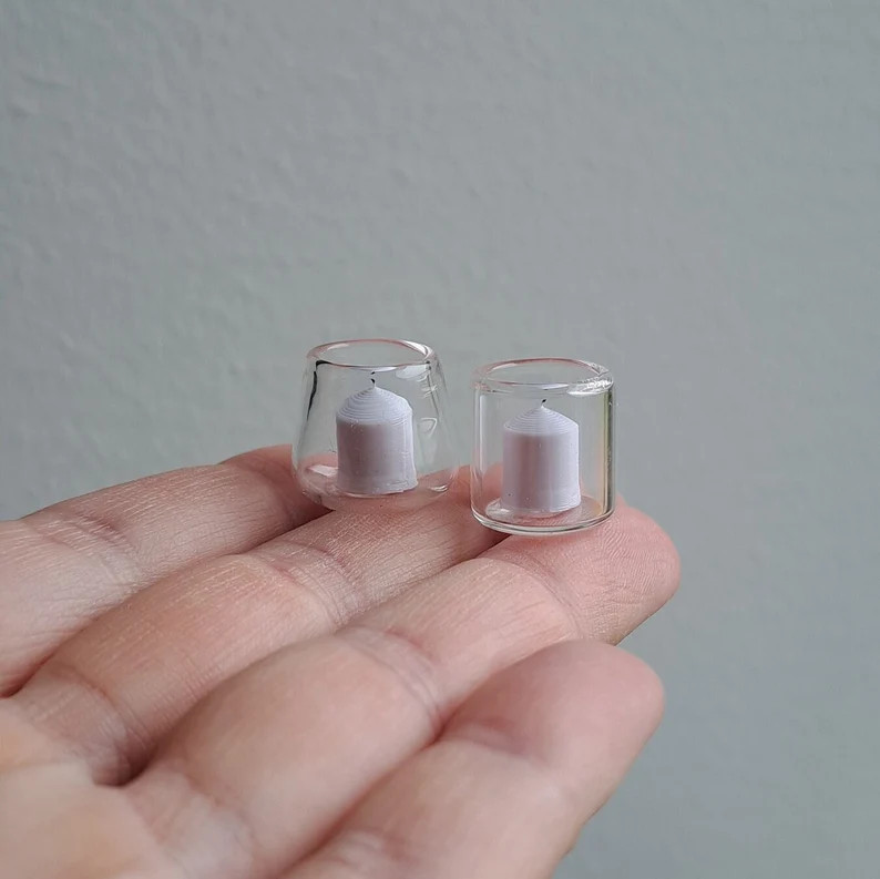 Miniature Dollhouse Candle Glass Jar Home Decoration Dolls House Dollhouse Decor Miniature Scene ... | Etsy (US)