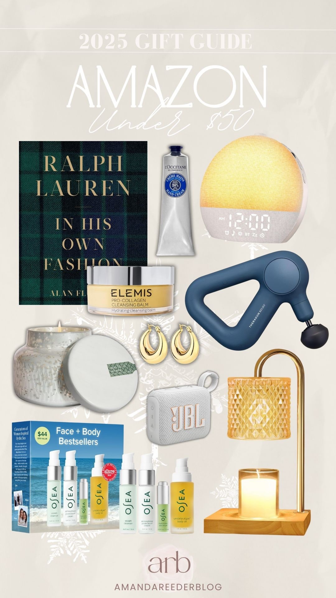 Amazon gift ideas under $50 that everyone will love 🎁✨ Perfect for last-minute gifting! 

amazon gift guide, gifts under 50, amazon holiday gifts, affordable gifts, beauty gift set, osea set, candle warmer lamp, jbl speaker, massage gun, elemis cleansing balm, ralph lauren book, stocking stuffers, cozy gifts, wellness gifts, holiday shopping, amazon best sellers

#LTKFindsUnder50 #LTKGiftGuide #LTKHoliday