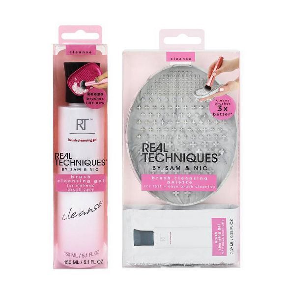 Real Techniques Cleansing Duo - Cleansing Palette & Cleansing Gel | Target