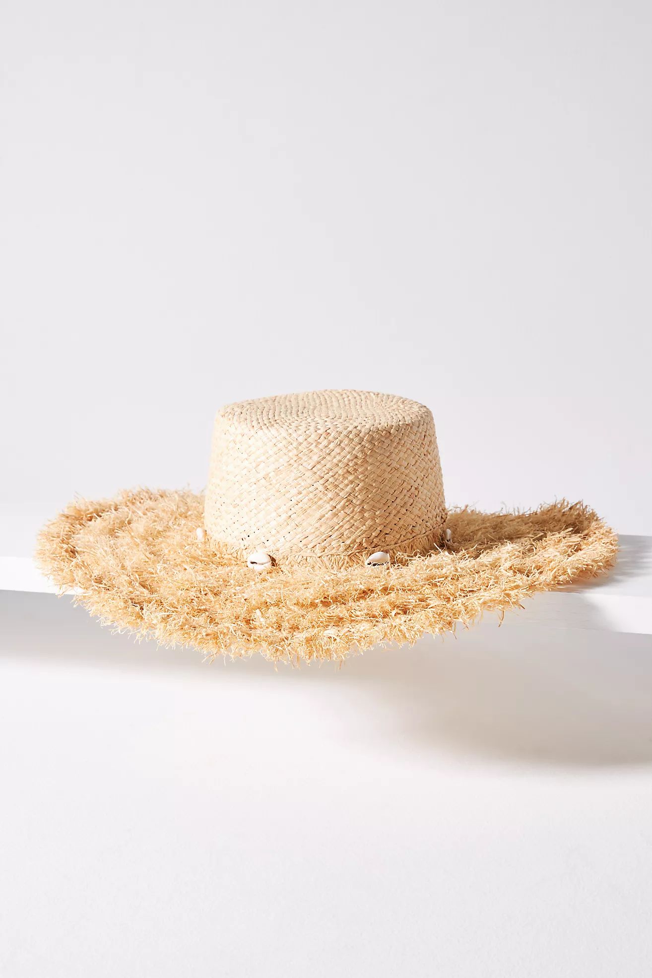 By Anthropologie Frayed Straw Floppy Hat | Anthropologie (US)