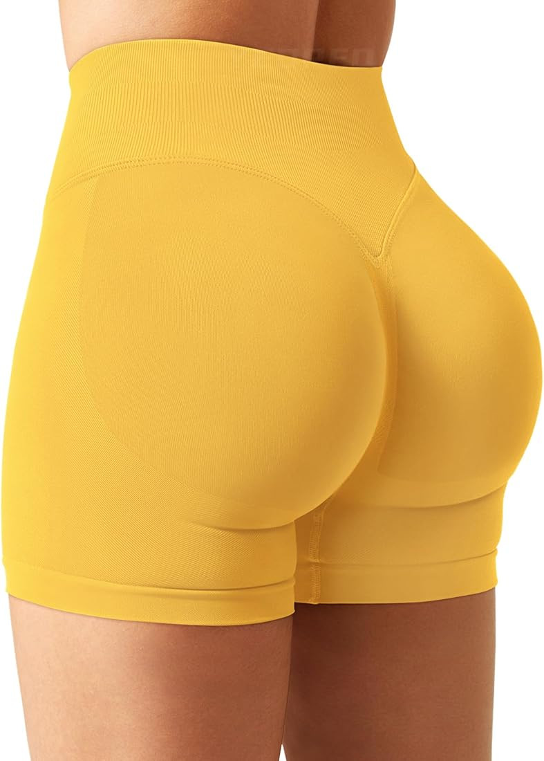 YEOREO Women Workout Gym Impact Shorts Hidden Scrunch Butt Lifting 3.6"/4.5"/6" Seamless Shorts | Amazon (US)