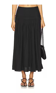 Theory Accordion Skirt in Black from Revolve.com | Revolve Clothing (Global)