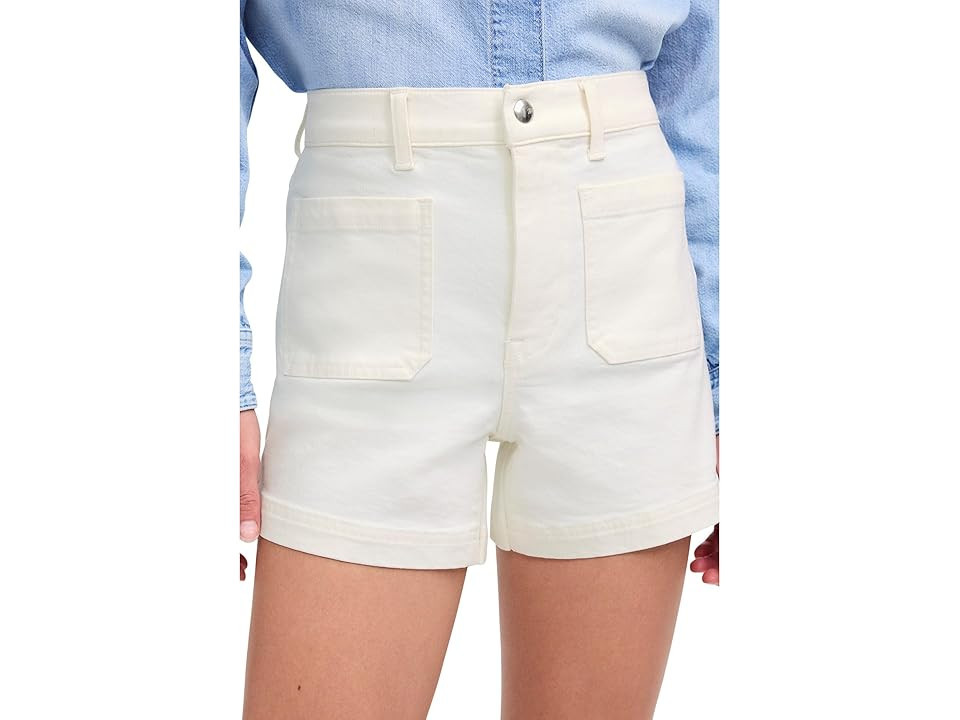 Madewell White Emmett Shorts - Tile White Women's Shorts Tile White : 29, Cotton/Elastane | Zappos