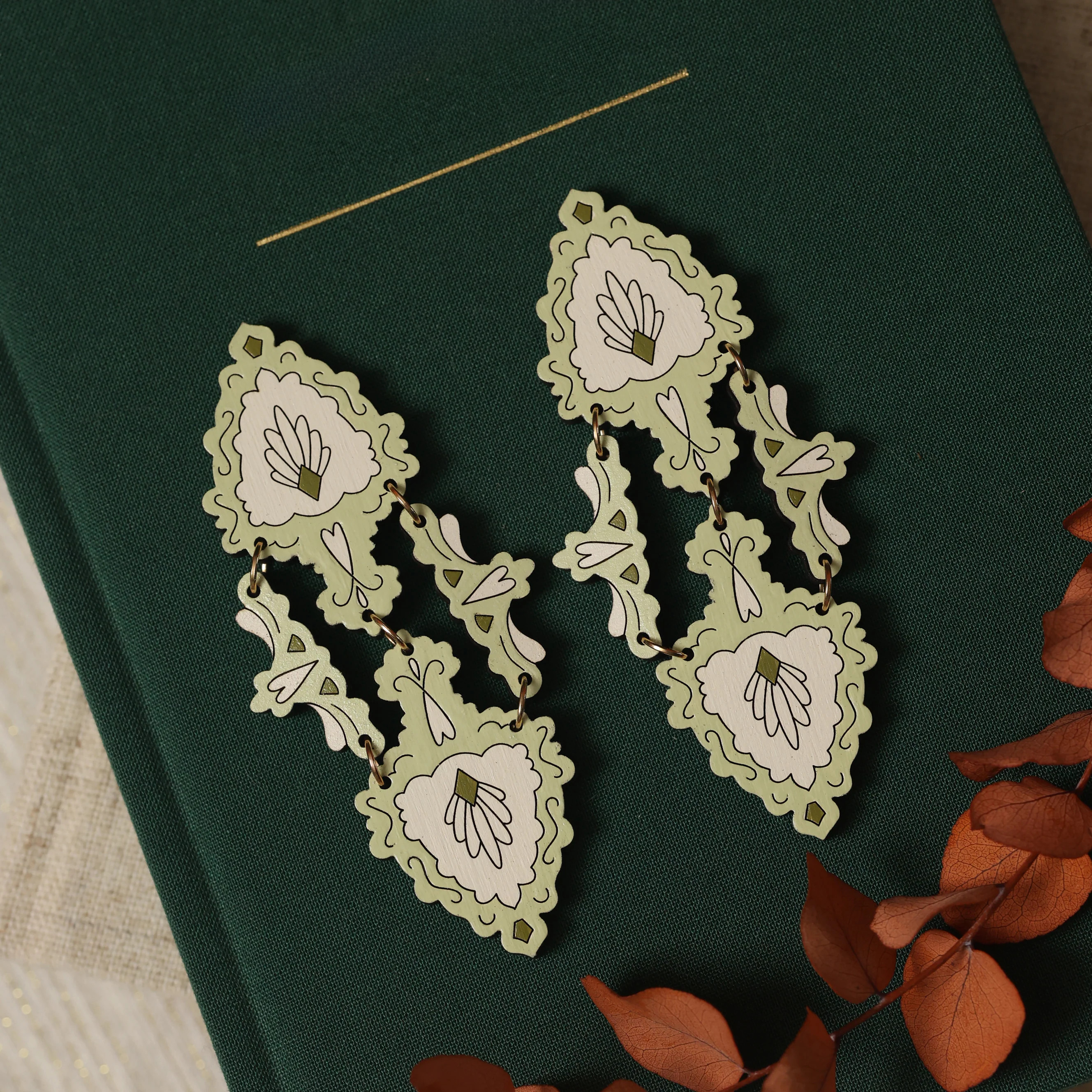Eloise Statement Lace Earrings | Le Chic Miami