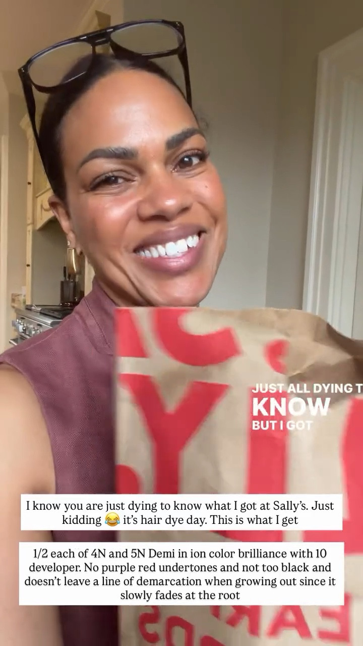 I know you are just dying to know what I got at Sally's. Just kidding😂
it's hair dye day. This is what I get
1/2 each of 4N and 5N Demi in ion color brilliance with 10 developer. No purple red undertones and not too black and doesn't leave a line of demarcation when growing out since it slowly fades at the root

#LTKOver40 #LTKBeauty #LTKselfcare