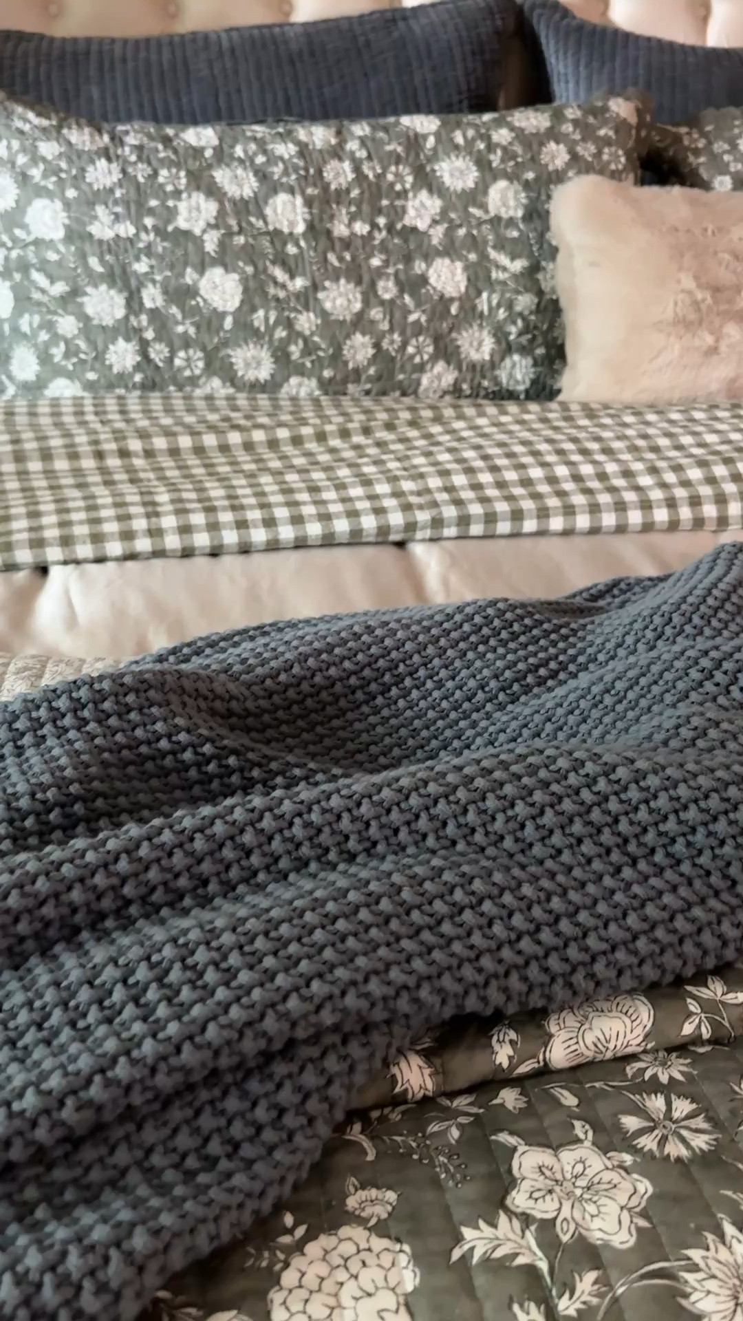 So much cozy goodness right here. The throw blanket is organic cotton and comes in several colors. The gingham sheets are European flax linen and absolutely divine. The green floral quilt is reversible and comes with shams and 100% cotton. The silky sateen duvet cover is Tencel and derived from eucalyptus and designed for hot sleepers. And, the faux fur pillow cover is so soft and cozy. It’s all on sale and from Amazon. Looks like PB, but without the price tag.

#LTKSeasonal #LTKHome #LTKSaleAlert