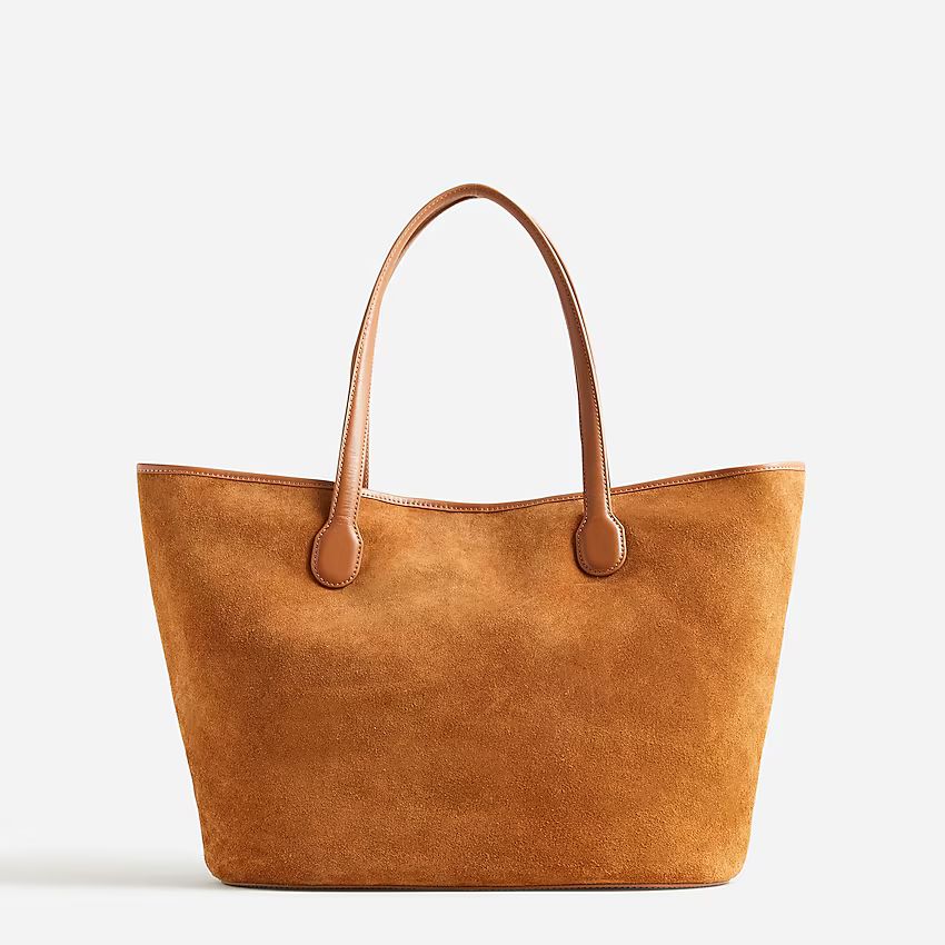 Berkeley tote in leather and suede | J.Crew US