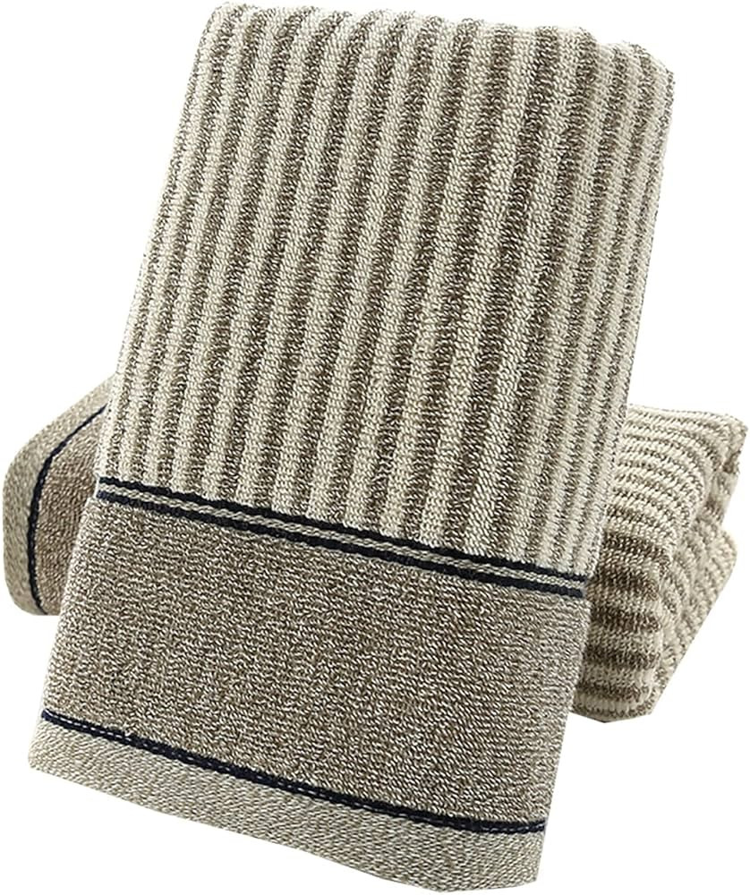 Pidada Hand Towels Set of 2 100% Cotton Striped Pattern Absorbent Soft Decorative Towel for Bathr... | Amazon (US)