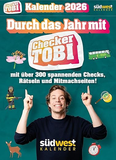 Checker Tobi 2026: Tagesabreißkalender mit über 300 spannenden Checks zum Aufstellen oder Aufh... | Amazon (DE)