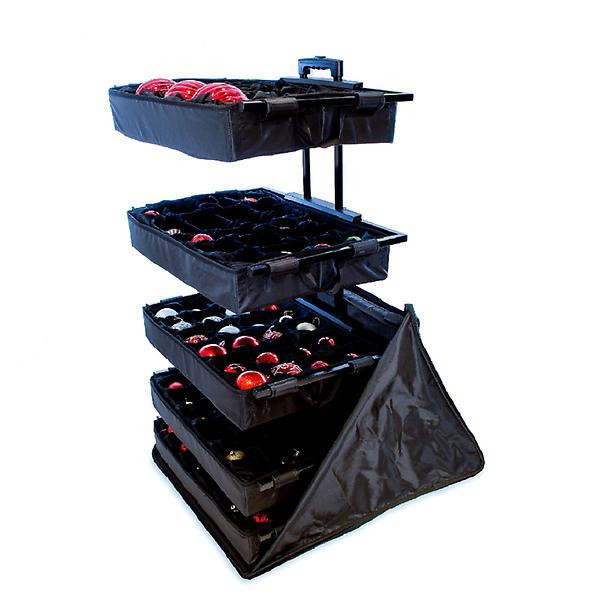 TreeKeeper Telescoping Ornament Storage Box with Adjustable Dividers | The Container Store