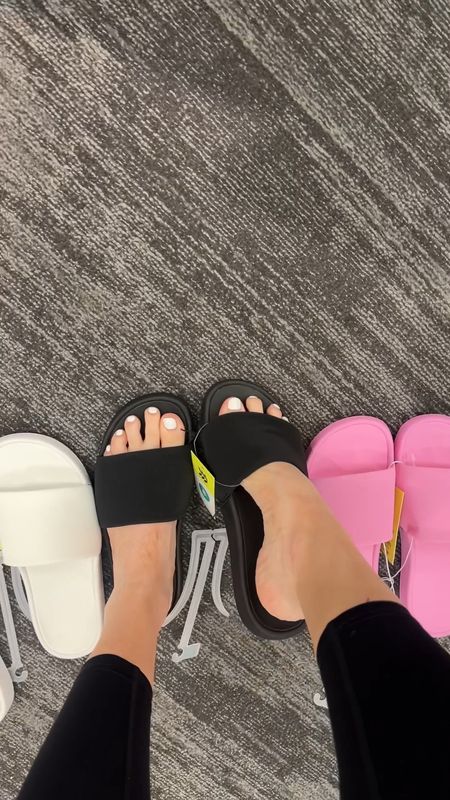 Lululemon lookalike slides from Target! Fit tts.

#LTKshoecrush #LTKfindsunder50 #LTKsalealert