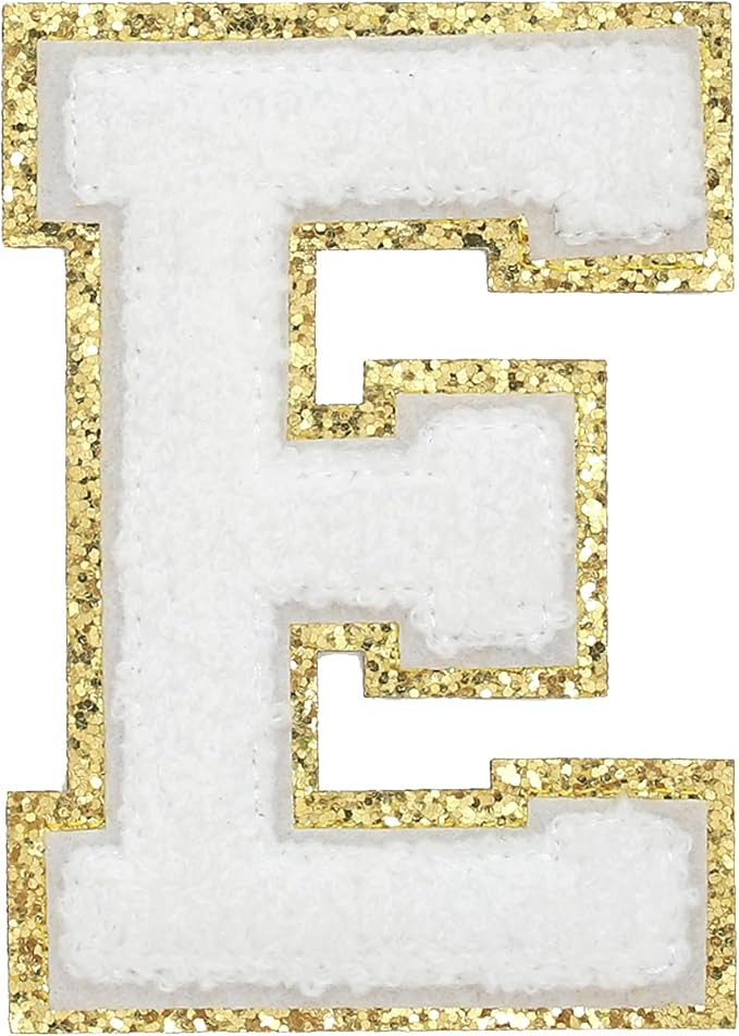 3PCS Chenille Letters Patch, Iron on Large Size Varsity Glitters Letter Patches for Team Costume ... | Amazon (US)