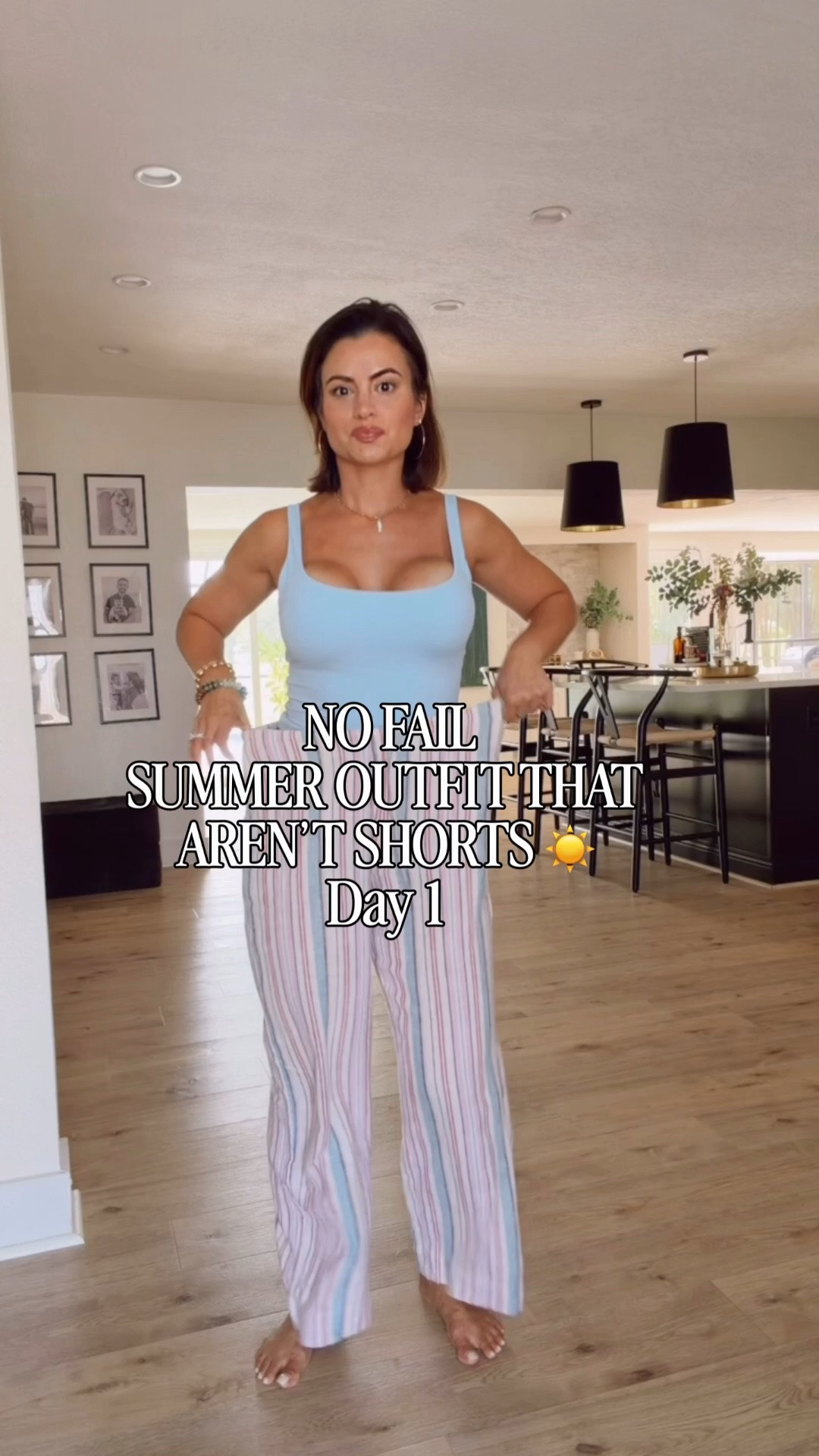 The perfect summer outfit! These linen striped pants are the fun piece my closet needed! ✨  

Mom ootd
Vacation outfit 
Casual summer outfit 
Abercrombie new arrivals

#LTKgrwm #LTKootd #LTKmomlife