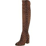 Jessica Simpson Women's Brixten Over-The-Knee Boot, Natural Lepord, 5 | Amazon (US)