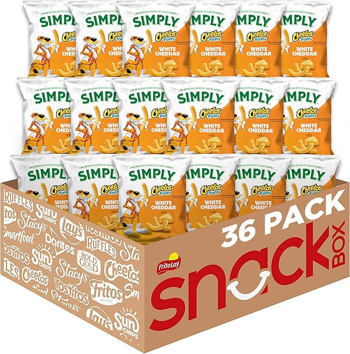 Simply, Cheetos Puffs White Cheddar, 0.875 Ounce (Pack of 36) | Amazon (US)