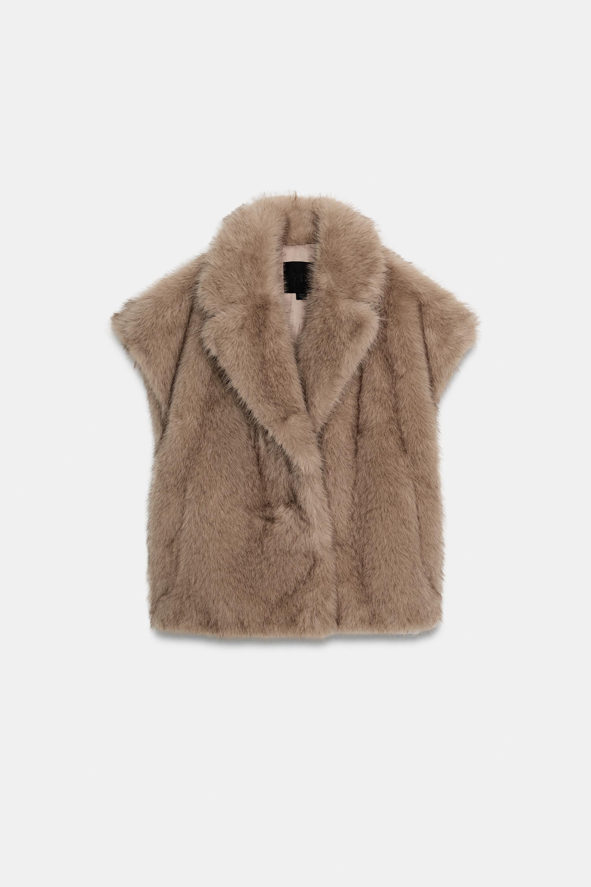 ZW COLLECTION LIMITED EDITION FAUX FUR VEST | Zara US