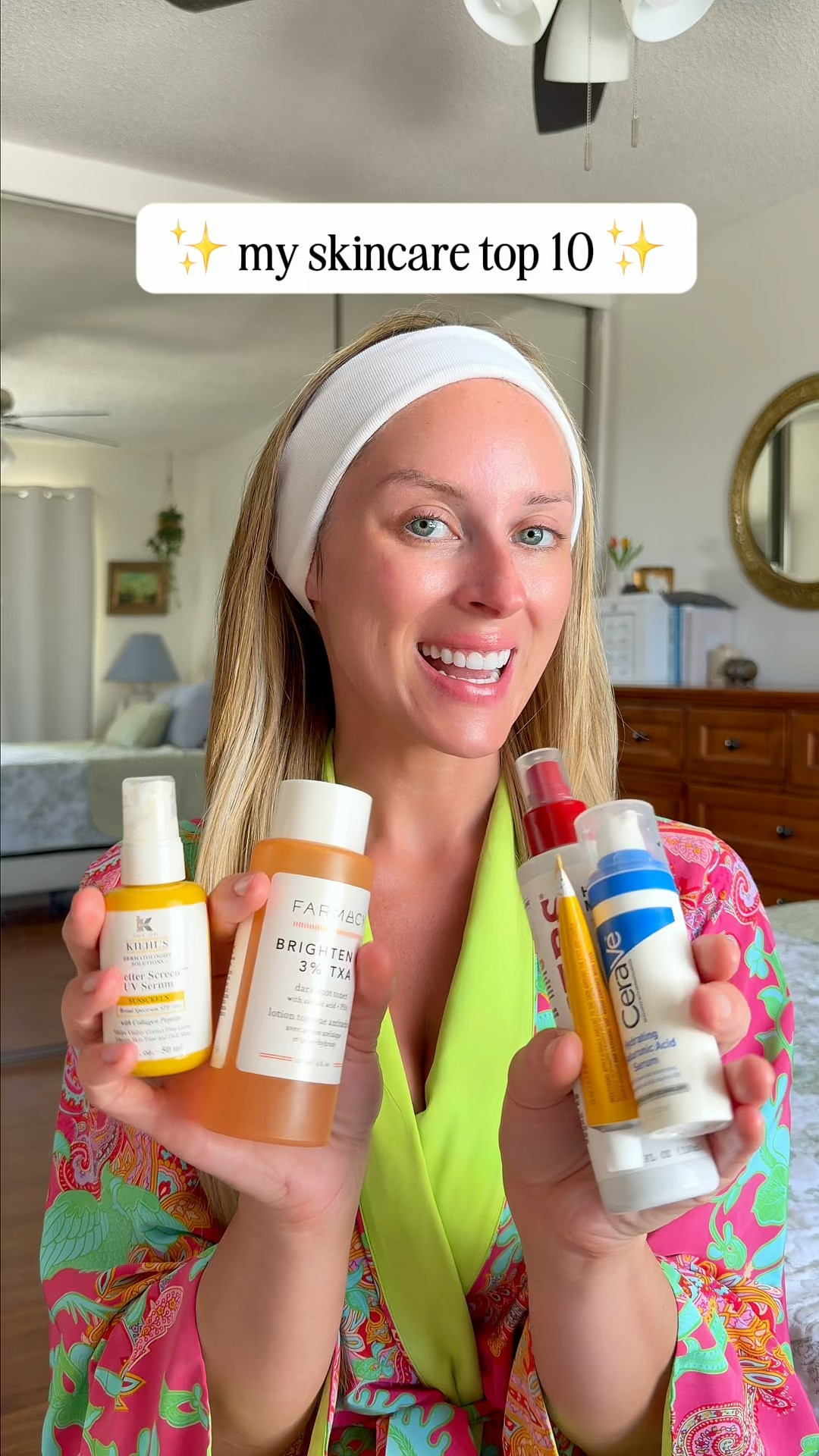 my top 10 skincare products for glowy skin ✨ 

 