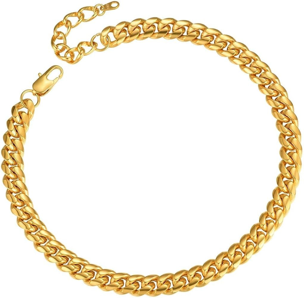 ChainsPro Men Chunky Miami Cuban Chain Necklace, Custom Available, 4.8/6/10/14mm Width, 18/20/22/... | Amazon (US)