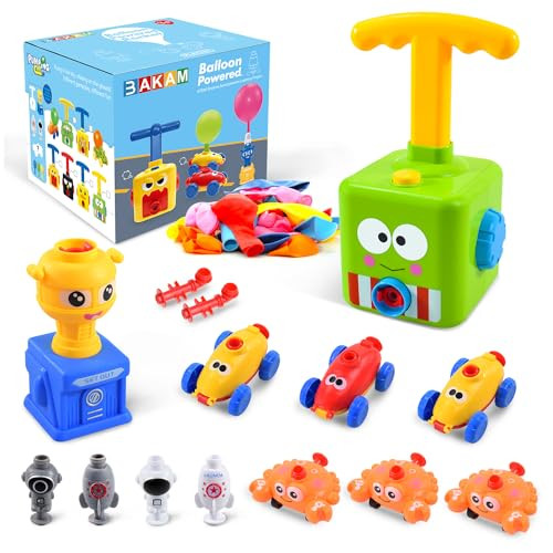 BAKAM Toddler Toys 3-4 for Boys Girls, Balloon Launcher & Powered Car Set, Fun Toddlers STEM Toy ... | Amazon (US)
