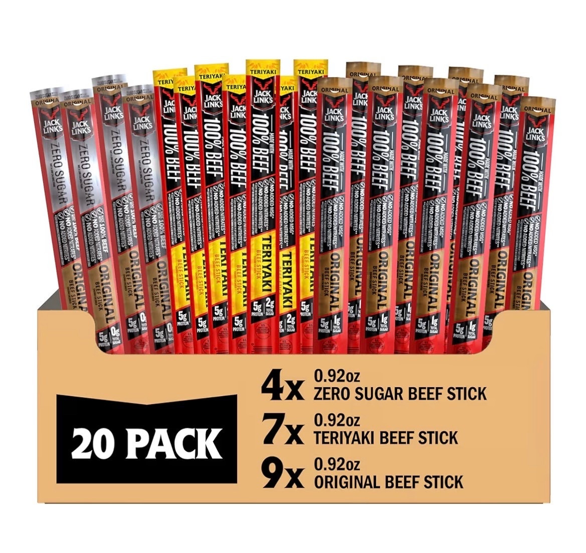 20% Off today at Amazon for the popular Jack Link's Beef Jerky Sticks Variety Pack! This pack includes Original, Teriyaki & Zero Sugar - super easy to take on the go and a great protein snack. Popular product made in Wisconsin!

#LTKHome #LTKfoodie #LTKSaleAlert