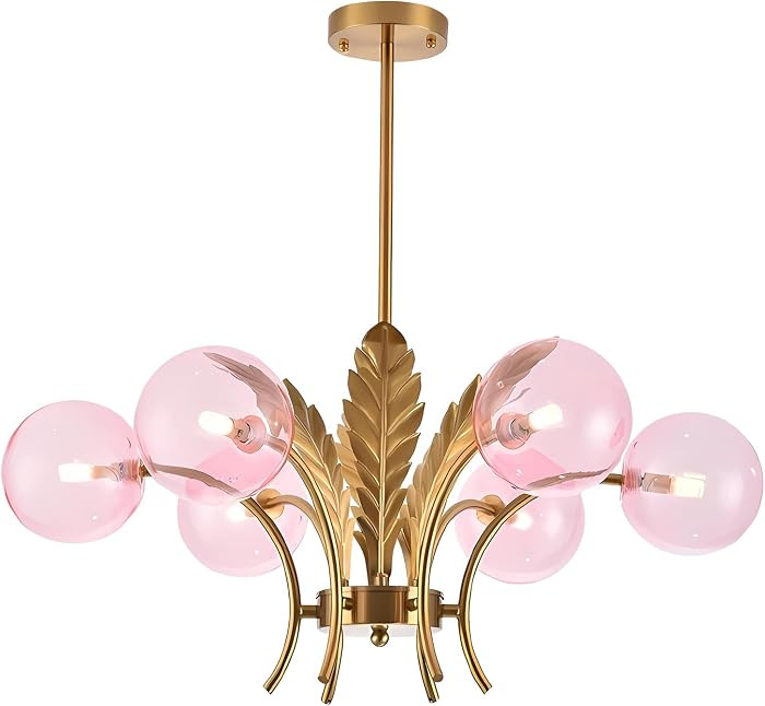 BOKT Modern Sputnik Chandeliers 6-Lights Island Pendant Lighting Fixture Mid Century Ball Chandel... | Amazon (US)