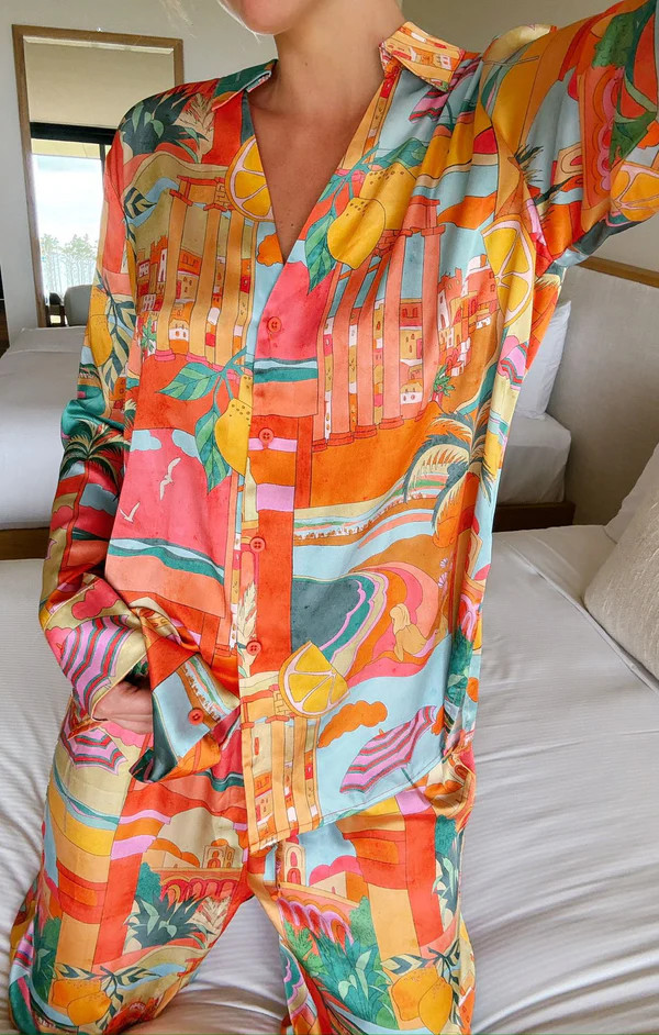 Early Night PJ Set ~ Postcards From Italia | Show Me Your Mumu