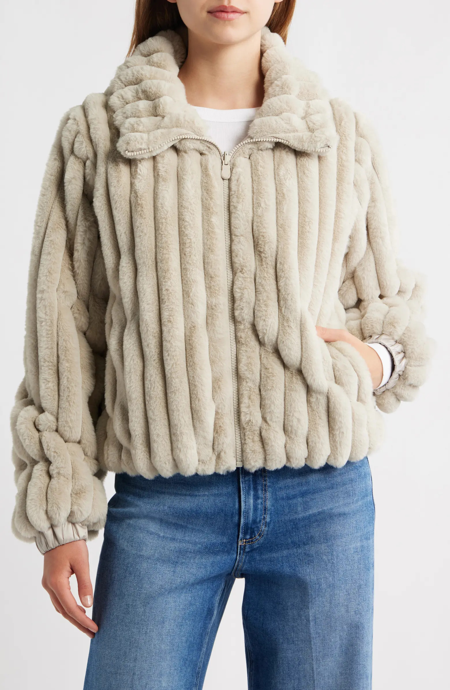 Save The Duck Elina Faux Fur Jacket | Nordstrom | Nordstrom