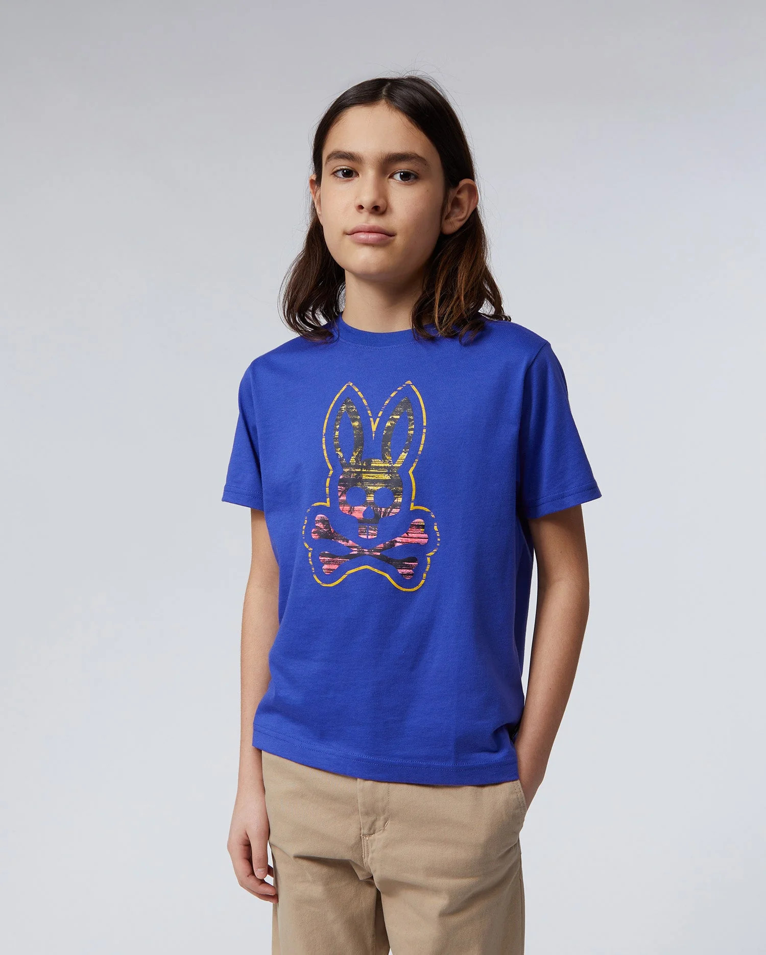 KIDS NORBY BLUE GRAPHIC TEE - B0U579T1PC | PSYCHO BUNNY | Psycho Bunny