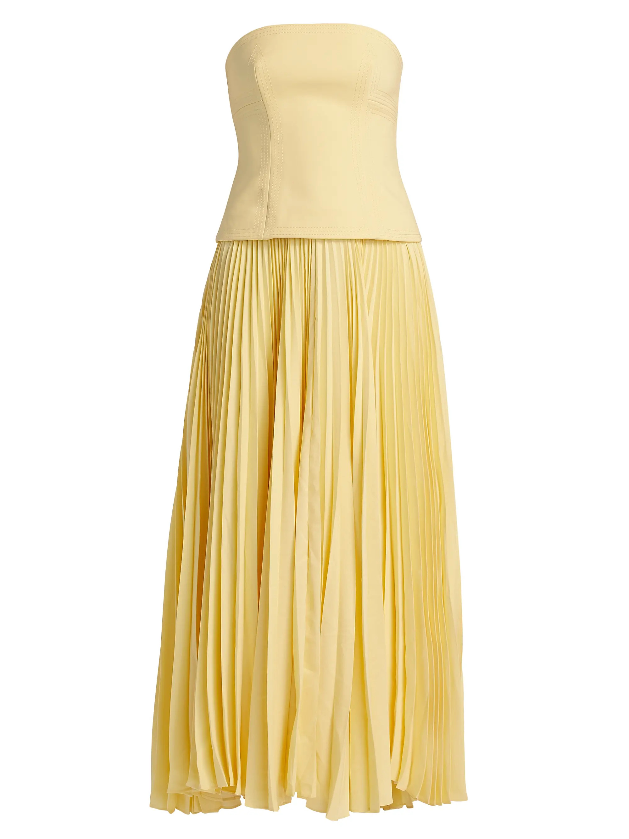 Brayswick Pleated Strapless Maxi-Dress | Saks Fifth Avenue