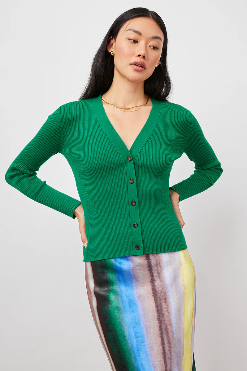 BEAU CARDIGAN - KELLY GREEN | Rails