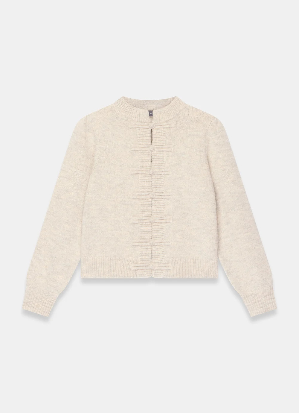 Neutral Knot Button Detail Cardigan | Mint Velvet