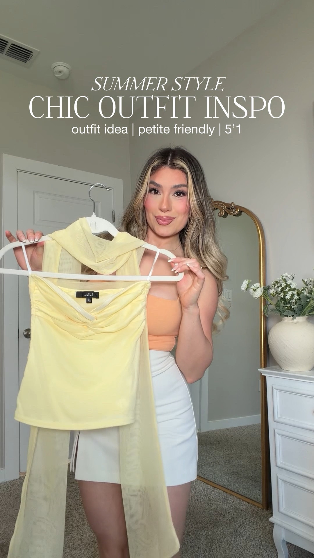 Chic outfit idea : top small / bottoms small

#LTKootd