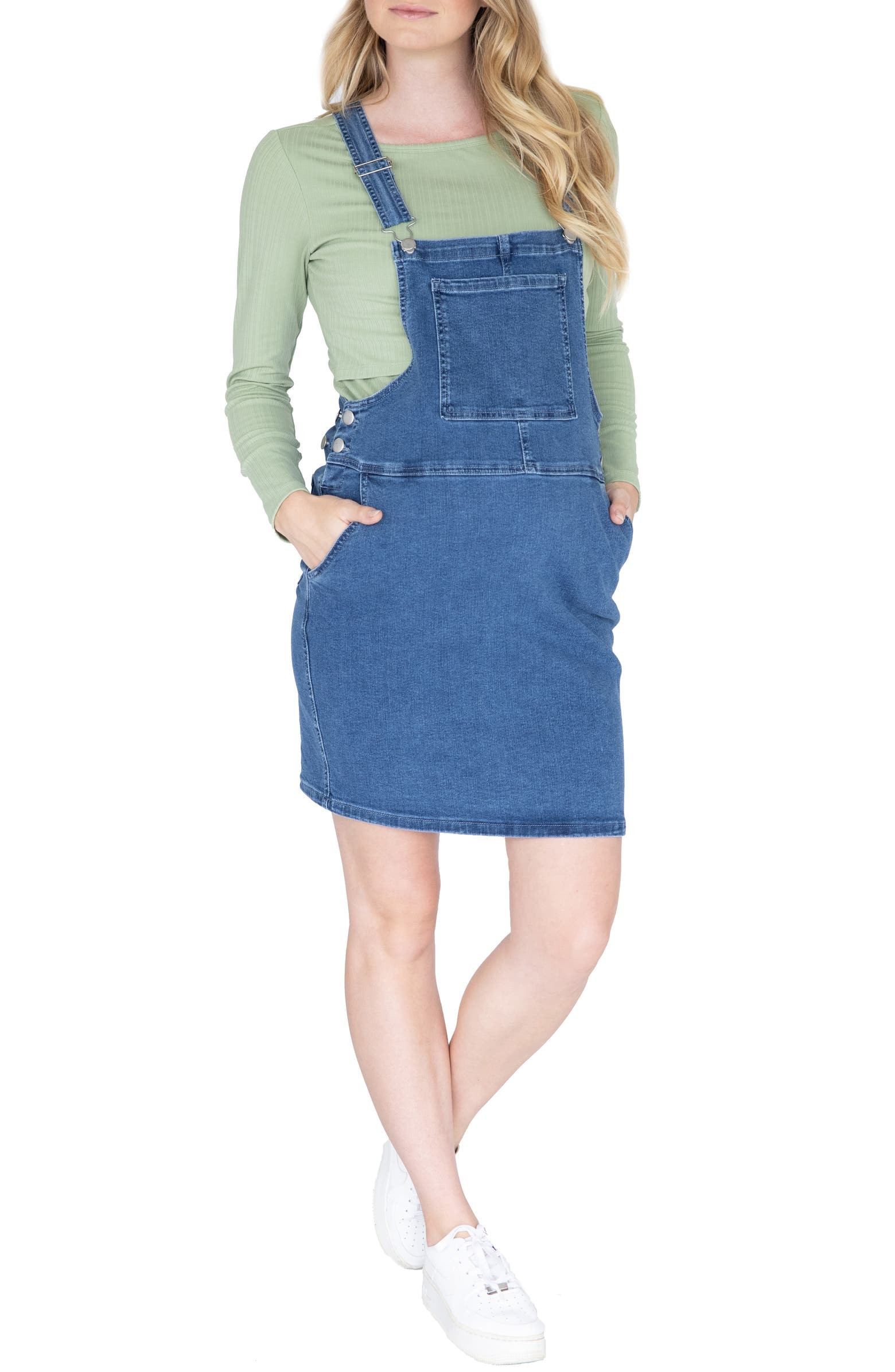 Maternity/Nursing Denim Skirt Overalls | Nordstrom | Nordstrom