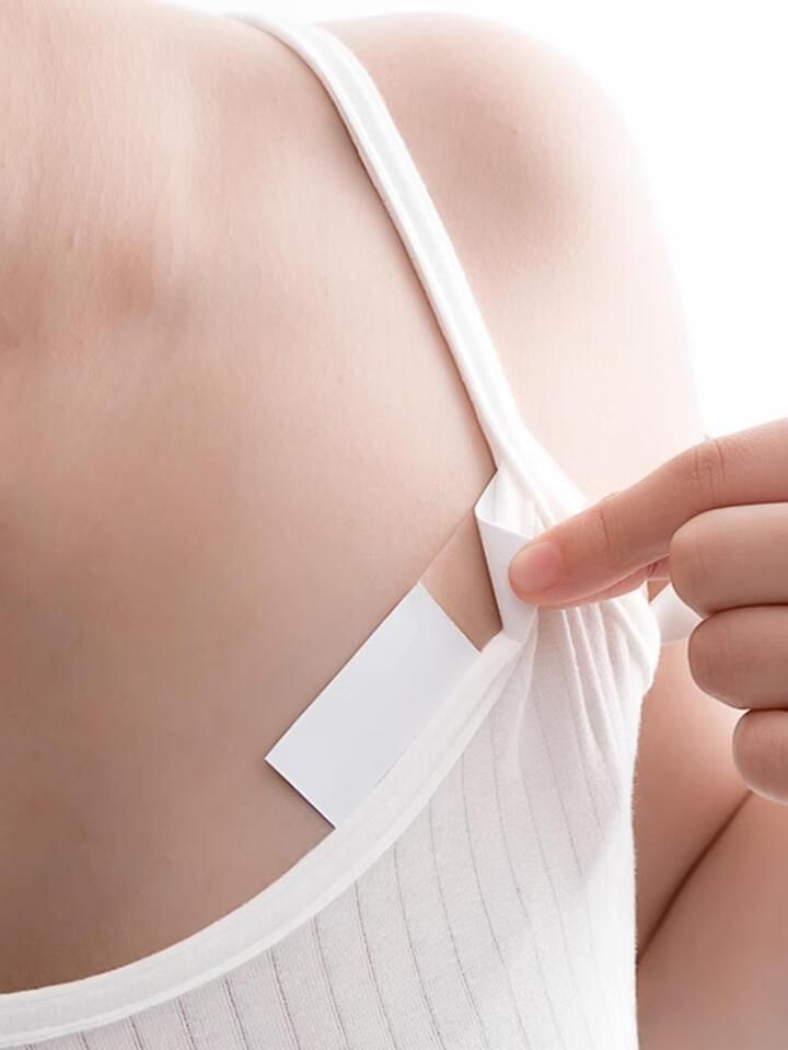 50pcs/set Anti-slip, Anti-leak Dress Belt Adhesive Tape Breast Cover Sticker | SHEIN