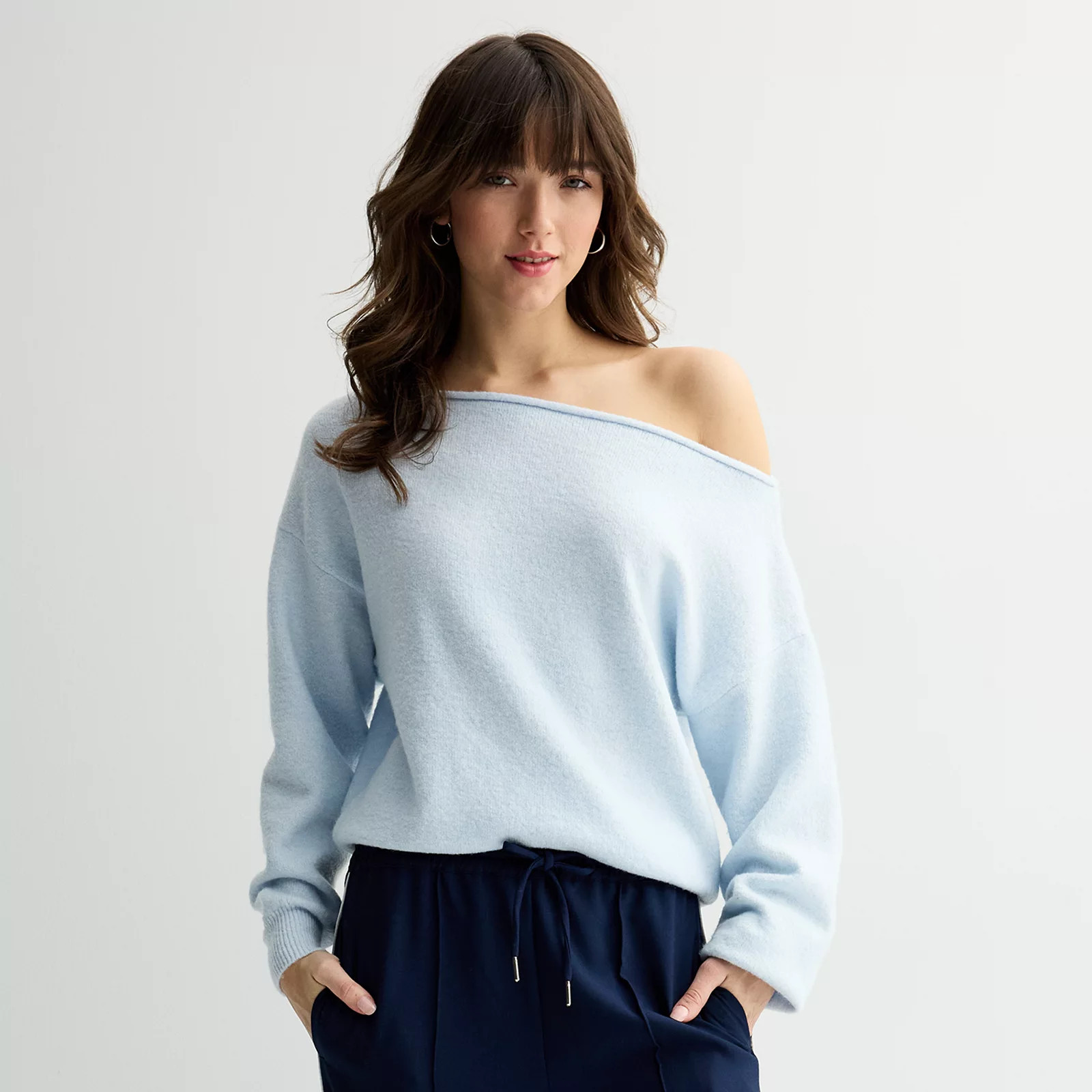Juniors' SO® Slouch Off Shoulder Sweater | Kohl's