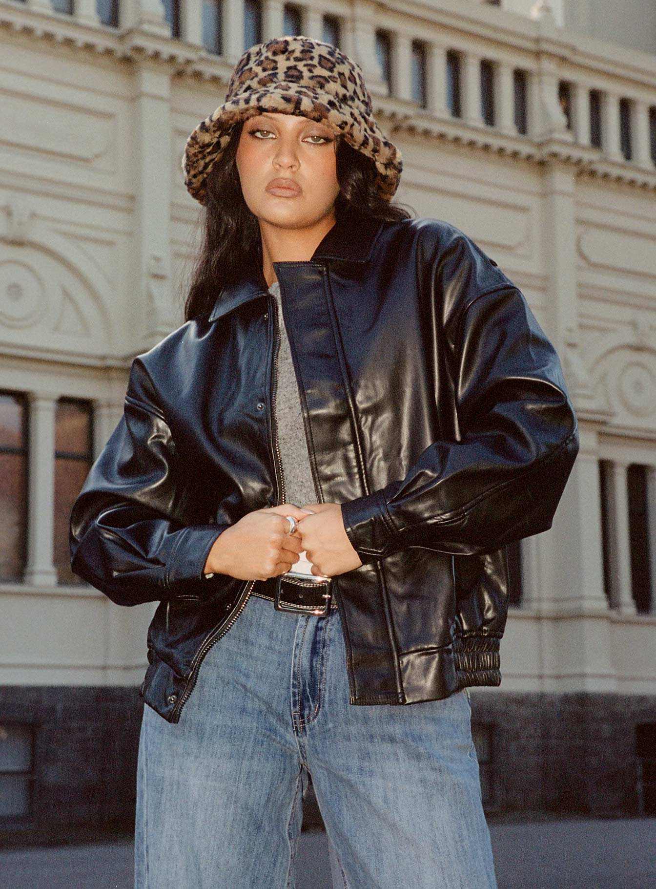 Kenny Bomber Jet Black | Princess Polly US