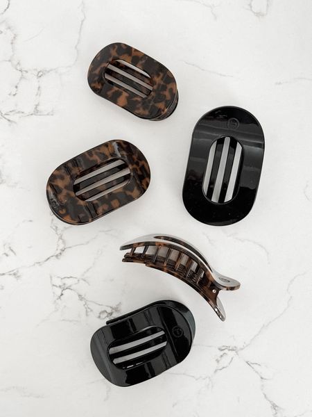 These Teleties Flat Clips are my latest #LTKhair obsession. The hold is super effective and they’re so much more comfortable than the traditional claw clip. I love both the black and tortoise colorways and have all three sizes for multiples use cases (since I have long hair). HIGHLY recommend — don’t sleep on these awesome hair clips!

#LTKbeauty