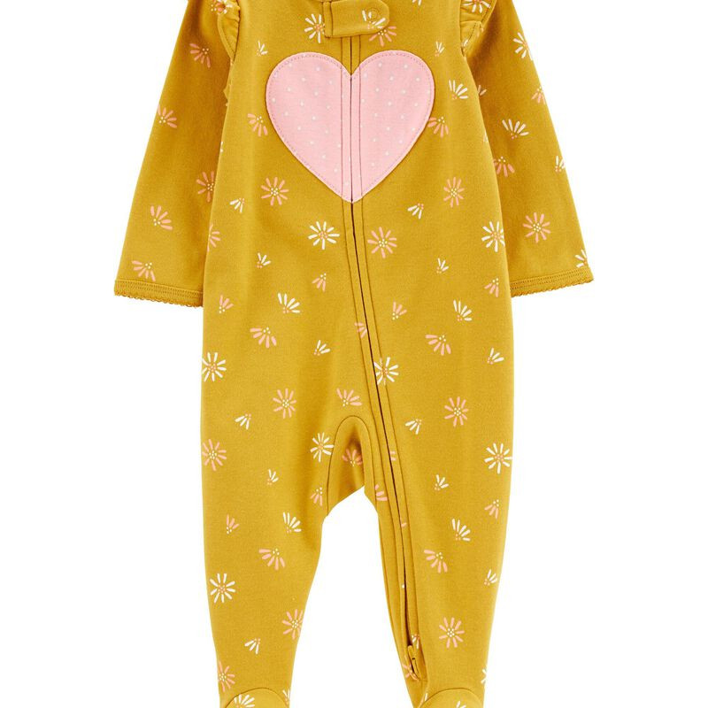Baby Heart 2-Way Zip Cotton Sleep & Play | Carter's