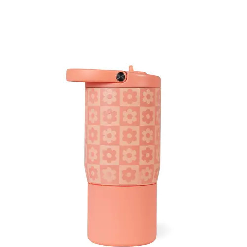 HydroJug Kids 14 oz Sport Water Bottle - Stainless Steel, Insulated, 100% Leakproof, With Carry Handle, BPA-Free, Kid-Friendly Design in Daisy | Nordstrom