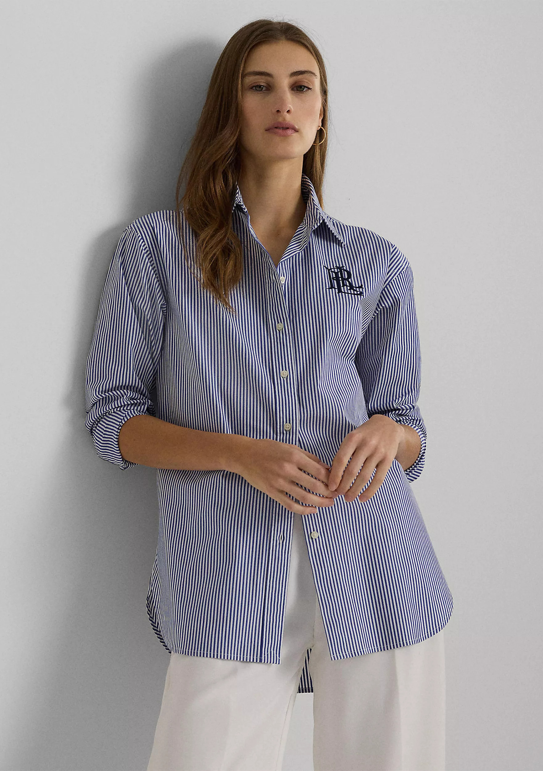 Relaxed Fit Striped Stretch Cotton Shirt | Belk