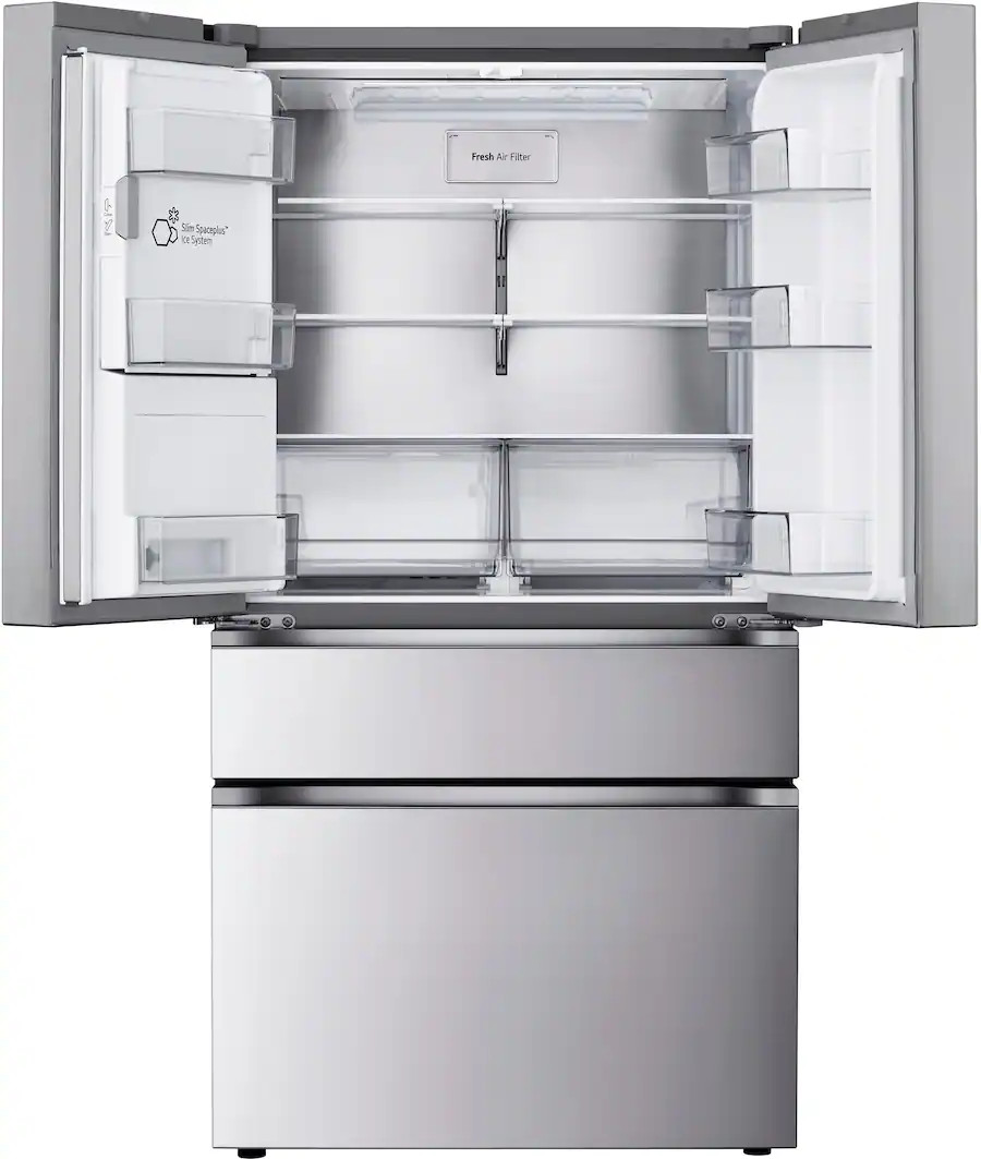 LG - Standard-Depth MAX 28.6 Cu. Ft. 4-Door French Door Smart Refrigerator with Full-Convert Draw... | Best Buy U.S.