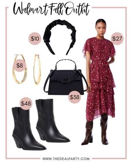 Walmart Fall Look | Fall Fashion | work Fashion | Fall Dress | Western Booties | Walmart Fashion

#LTKunder50 #LTKstyletip #LTKSeasonal