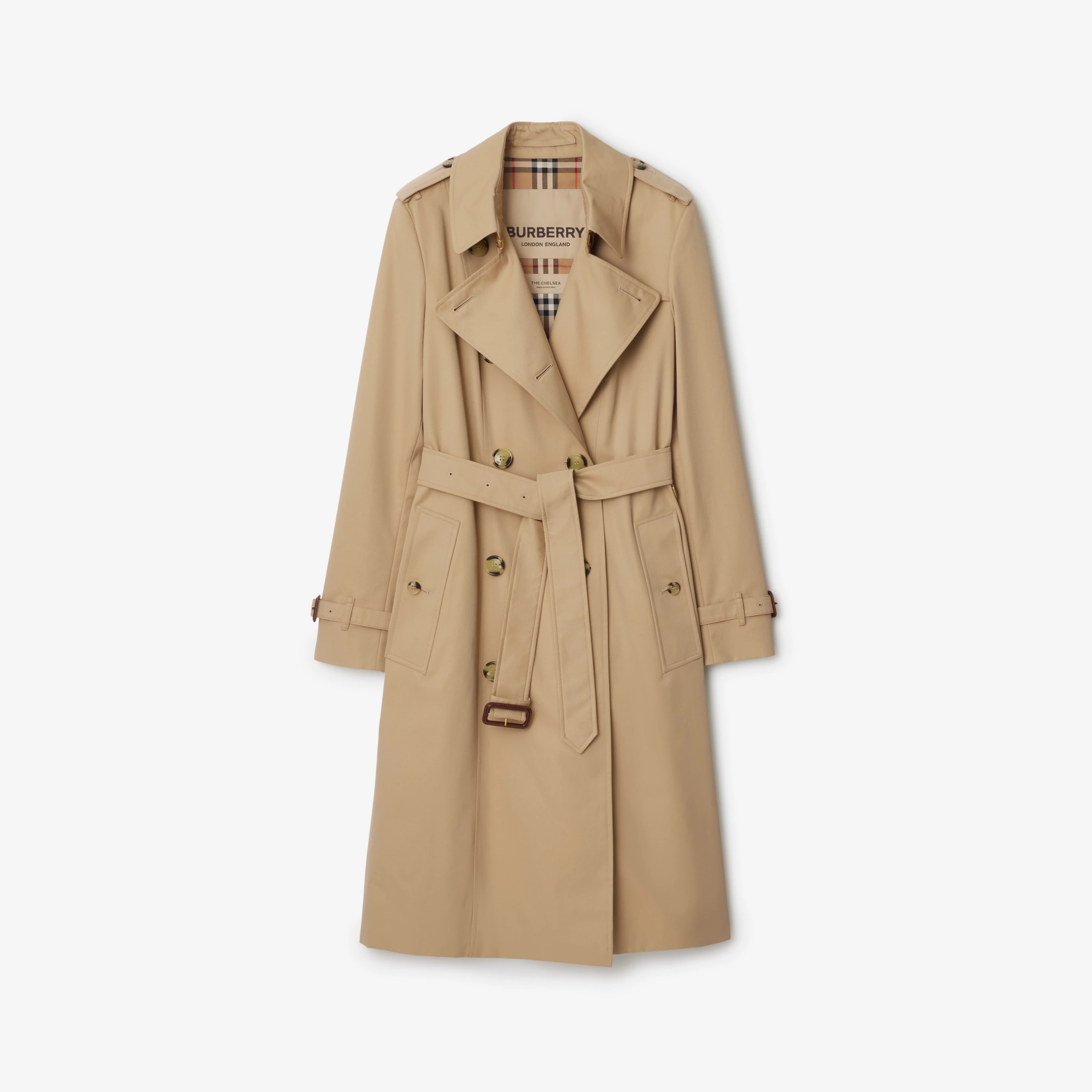 Long Chelsea Heritage Trench Coat in Honey - Women | Burberry® Official | Burberry (UK)