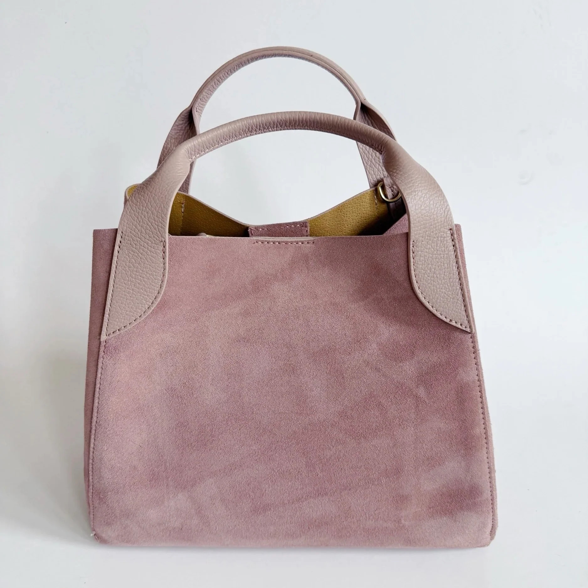Blush Suede Lugano Tote | Colores Collective