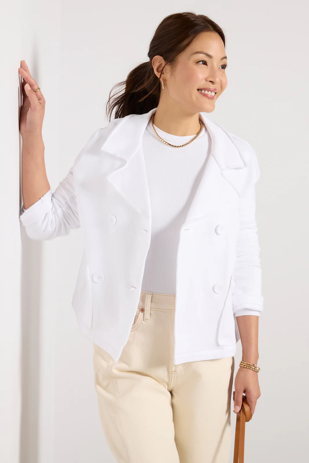 Diana French Terry Blazer | Evereve